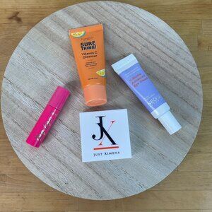 Travel Size Lot Just Ximena Elizabeth Mott Cleanser Neogen Eye Cream & Tarte